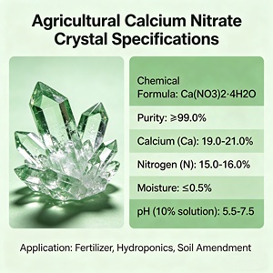 Fertilizante de Calcio Agrícola 100% Soluble en Agua, Nitrato de Calcio en Cristales, <span class=keywords><strong>N</strong></span> 15.5% Ca 16%, Liberació<span class=keywords><strong>n</strong></span> Rápida para Riego por Goteo - Product Image 4