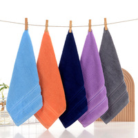 Ensemble de serviettes 100% coton, couleur unie, épaisses, absorbantes, douces, respectueuses de la peau, pour hôtel, usage domestique, visage, mains, bain