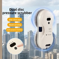 Robot de nettoyage de fenêtres automatique intelligent, télécommande, nettoyeur de vitres, forte aspiration, pulvérisation d'eau, usage domestique et hôtelier