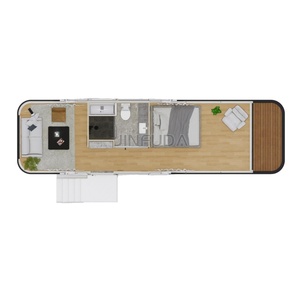 Cabina Prefabbricata Stile Apple con Area Living Aperta e Finestre Panoramiche per Soggiorni Familiari - Product Image 6
