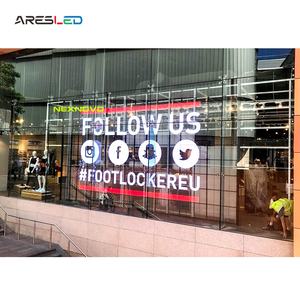 <span class=keywords><strong>Ares</strong></span>-P3.9-7.8 SMD de alto brillo para interiores y exteriores, pantalla de vídeo a todo Color de pared de cristal, malla LED transparente - Product Image 5