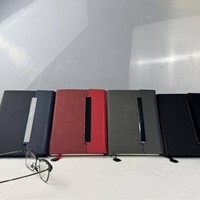 Cuaderno Personalizable A5 con Tapa Dura de PU, Triple Pliegue, Cierre Magnético, Encuadernación Inalámbrica con Pegamento, para Regalo, Oficina, Reuniones de Negocios