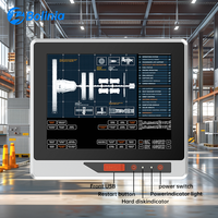 PC de panel todo en uno integrado industrial con USB frontal Soporte de pared antipolvo completamente sellado Alto brillo personalizable disponible