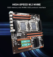Kit Carte Mère X99 E5 2680v4 Double Processeur X99 8 Go 16 Go DDR4 RAM Combo Carte Mère E-ATX pour Serveur et Ordinateur de Bureau