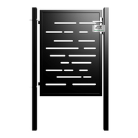 Porte de jardin décorative de coupe CNC en métal de style moderne de 1.2 m de haut