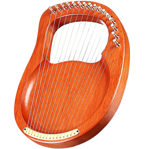 Arpa de Lira de aleación de aluminio, cuerdas de Metal, instrumento de cuerda, bolsa de transporte, llave de afinación, limpieza, I7898, hecho en China, 1, 2, 2, 2 - Product Image 1