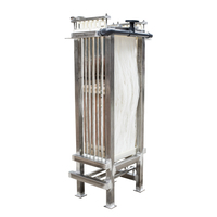 0.1um ~ 0.03um mbr pbdf modul bioreaktor membran Filter serat berongga untuk tanaman pemurni air limbah