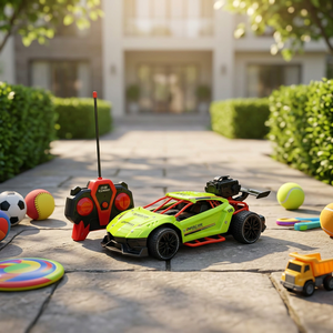 รถดริฟท์บังคับวิทยุ Gripmax 1:18 ตัวถังพลาสติก พร้อมรีโมทคอนโทรล ใช้ได้ทั้งในร่มและกลางแจ้ง สำหรับเด็กอายุ 5-7 ปี ฟังก์ชั่น Follow Me - Product Image 3