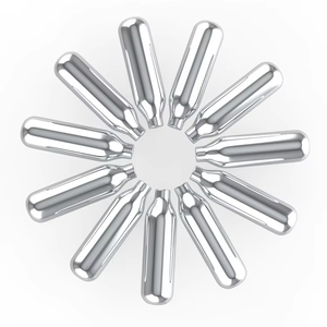 Cartouche de crème fouettée 8g en aluminium, outil de pâtisserie pour la cuisine et la table - Product Image 1
