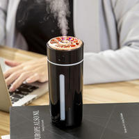 Mini humidificateur portable voiture 360ml petit humidificateur à brume fraîche diffuseur USB bureau personnel avec diffuseur de lampe de nuit LED