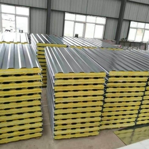 Paneles sándwich EPS para almacén, adecuados para <span class=keywords><strong>tipos</strong></span> de <span class=keywords><strong>aislamiento</strong></span> de lana de roca, poliuretano, XPS, PIR - Product Image 4