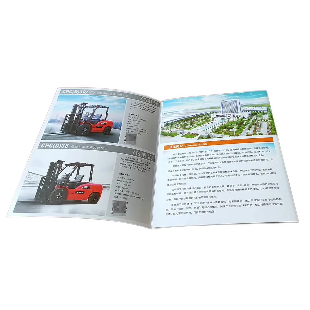 Custom Design High Quality Leaflet Brochure business flyers User Manual product description booklet printing