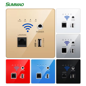 USBポートと電源ボタン300Mbpsルーター付きSUMMAO屋内Wifiアクセスポイントウォールマウントワイヤレス - Product Image 1