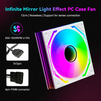 Ventilador de PC RGB AntarcChill de 120 mm, Nuevo Diseño, Súper Silencioso, Ventilador ARGB de 120 mm para CPU, Accesorio Colorido para Caja de Ordenador