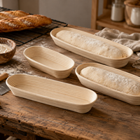 Bannetons de boulangerie en gros, OEM, avec logo personnalisé, ronds et ovales, pour programmes de marques privées