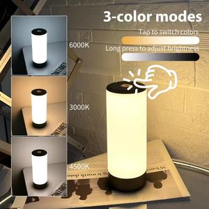 Lámpara Nocturna LED Recargable Moderna, Inalámbrica, a Batería, con Control Táctil RGB, Estilo Nórdico, para Restaurante, Camping y Hotel - Product Image 4