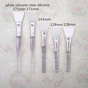 แปรงปัดมาส์กหน้าซิลิโคนด้ามจับยาวโปร่งใสทำจากคริสตัลอุปกรณ์แต่งหน้าเครื่องสำอาง - Product Image 3