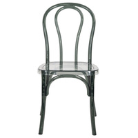 Chaise de salle à manger Thonet en résine gris fumé, imperméable, robuste, pour événements extérieurs et mariages – Vente en gros à prix réduit