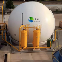 Digesteur anaérobie CSTR de 5000 m³ à commande PLC automatique, réacteur de biodigestion, système de biogaz avec pompe à moteur pour l'élevage porcin