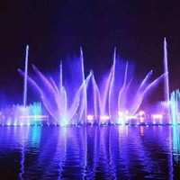 Fuente Musical de Agua Flotante con Luz Subacuática RGB DMX512 de Acero Inoxidable para Exteriores, Personalizada para 2026