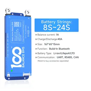 Technologie de pointe, BMS intelligent 40A intégré avec un équilibreur actif 1A pour <span class=keywords><strong>tondeuse</strong></span> à gazon électrique, outil électrique, <span class=keywords><strong>batterie</strong></span> LiFePO4 60V <span class=keywords><strong>30Ah</strong></span> - Product Image 1