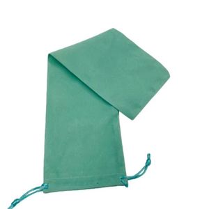 Sac à cordon en velours vert sur mesure, grande taille, sac en velours - Product Image 6