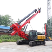 Mandrin rotatif hydraulique pour forage à 30 m de profondeur DR-150 |   Équipement de pieutage hydraulique pour la construction sur terrains difficiles
