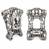 Structure de torse de robot humanoïde en alliage de titane Ti6Al4V, topologie optimisée, réseau de nervures, fabrication additive, impression 3D métallique