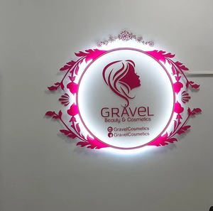 Drop Ship Custom Business Logo Acrílico <span class=keywords><strong>LED</strong></span> Neon Signs Backlit Sign Acrílico Metal Sinais para Salão de Beleza Nail Hair Studio - Product Image 3