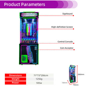 アミューズメントゲームセンター 新型コイン式景品機 キューブスタッキングゲーム アーケード人形クレーンゲーム - Product Image 4