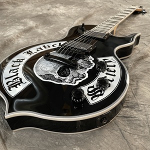 Guitare électrique Zakk Wylde Black Label LP-Shape, manche en érable, touche en palissandre, 6 cordes en acier, micro <span class=keywords><strong>EMG</strong></span>, accordeur Tune-o-matic - Product Image 2