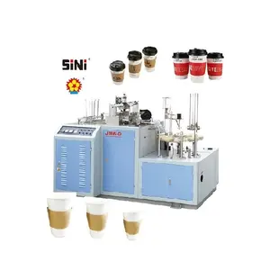 Wholesale Price Fully Automatic 35-45 Pieces/Minute Ice Cream Coffee Paper Cup Sleeve Forming Making Machine