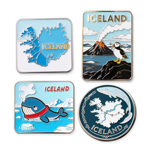 Tủ lạnh nam châm lưu niệm du lịch thành phố phong cách Art Deco, in logo tùy chỉnh, khắc laser kim loại tùy chỉnh, hình dạng tùy chọn - Product Image 4