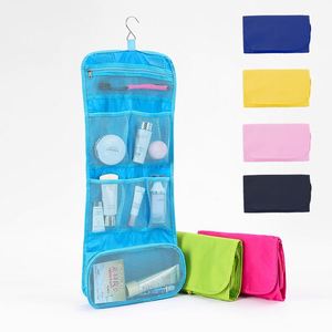 Bolsa de Viaje Cosmética Plegable Multifuncional, Portátil, de Oxford para Mujer, con Logotipo Personalizado - Product Image 1