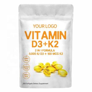 Integratori per la Salute Immunitaria a Marchio Privato, Prodotti per Ossa e Articolazioni, Capsule di Vitamina D3 K2 - Product Image 5