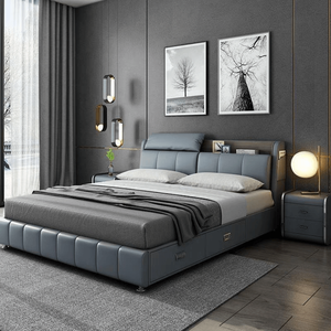 Ensemble de chambre à coucher de luxe de haute qualité, cadre de lit élégant et moderne, taille Queen ou King, luxe - Product Image 4