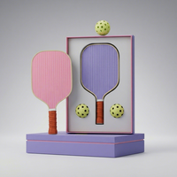 Boîte en papier rigide personnalisée de luxe avec logo pour l'emballage d'un ensemble de raquettes de pickleball, avec insert en mousse EPE, boîte cadeau à deux pièces avec couvercle et base