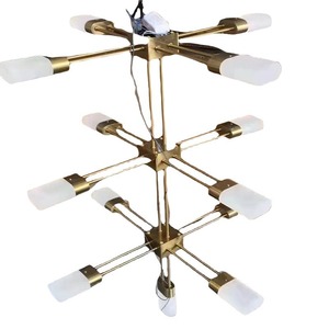 Decorative <b>Chandelier</b> Led <b>Lighting</b> For Hotel Lobby Restaurant Atrium Commercial Venues Gold Color Model Gs60020 Ac 220V - Product Image 4