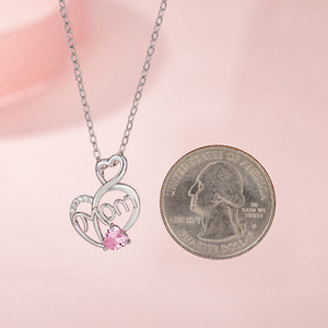 Collar de Acero Inoxidable con Dijes <span class=keywords><strong>para</strong></span> el Día de la Madre, el Mejor Regalo <span class=keywords><strong>para</strong></span> Mamá - Product Image 2