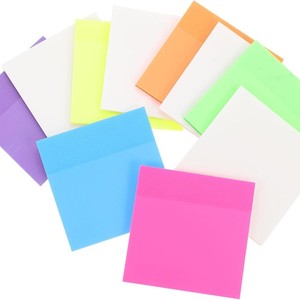 Office Colored Paper Self-Adhesive <b>Sticky</b> Notes 75*75 Flat Shape Creative Stationery - Product Image 1