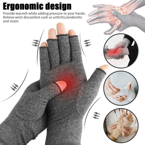 Sans doigts pour hommes et femmes, les symptômes de Tension musculaire, soulagent les douleurs articulaires, Compression, gants d'arthrite - Product Image 2