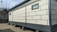 Mur extérieur de maison préfabriquée moderne, léger, écologique, résistant au feu et à l'eau, en acier isolé avec mousse PU sculptée