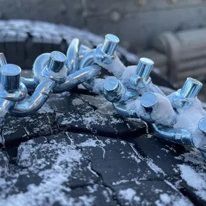 BOHU उच्च गुणवत्ता प्रकाश ट्रक विरोधी स्किड कैम प्रकार मिश्र धातु स्टील टायर बर्फ जंजीरों