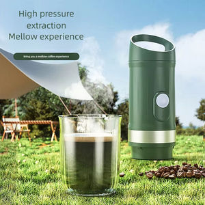 Machine à expresso portable sans fil, infusion rapide en 3,5-4 minutes, pression de 20 bars, batterie longue durée de 9600 mAh, cafetière - Product Image 2