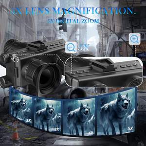 야간 투시경 고글 쌍안경 성인용 4K 헤드 마운트 적외선 NVG 사냥 야간에 야외 클리어 비전 - Product Image 3