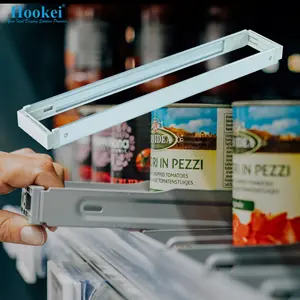 Hookei Grocery Supermarket Retail Stores Display Rack Wine Bottle Facer Smart Puller Merchandise Organize Separate Shelf Divider