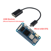 Placa DE DESARROLLO Banana Pi M2 Zero Allwinner H3 WIFI y BT del mismo tamaño Raspberry Pi Zero 2 W fuente de alimentación opcional