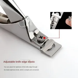 Coupe-ongles en U 3 couleurs pour faux ongles français, coupe-bordures en acier inoxydable, outil de manucure DIY - Product Image 5
