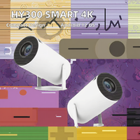 Proyector Inteligente HY300 Android 12, Económico, Portátil, para Cine en Casa, con 2G de RAM, Lámpara LED y Wi-Fi
