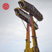 Nouveaux produits jeux de machine de parc à thème en plein air Super bateau frisson Kamikaze Ride amusement ranger à vendre